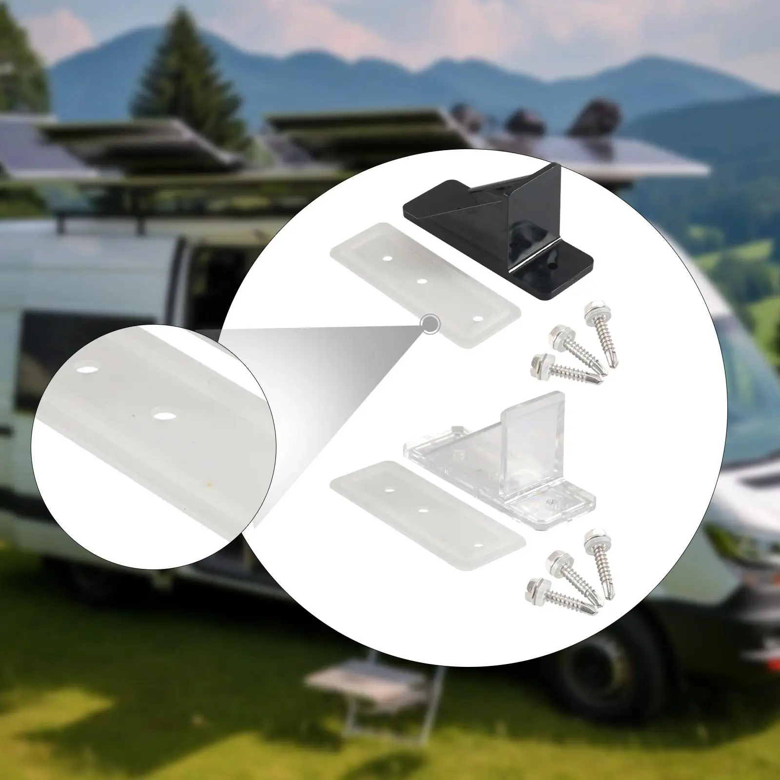 

Durable Snow Guard for Metal Roofs Anti Sliding Snow Gutter Blocker with Gasket Screws for RV Protection