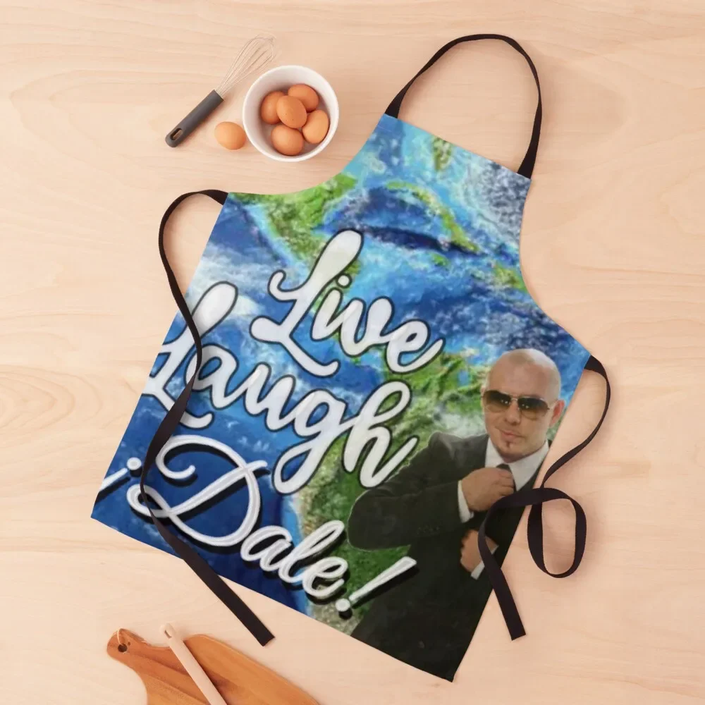 Pitbull Live Laugh Dale! Apron Restaurant Kitchen Equipment Hairdressing For Kitchen Women Kitchen'S Apron