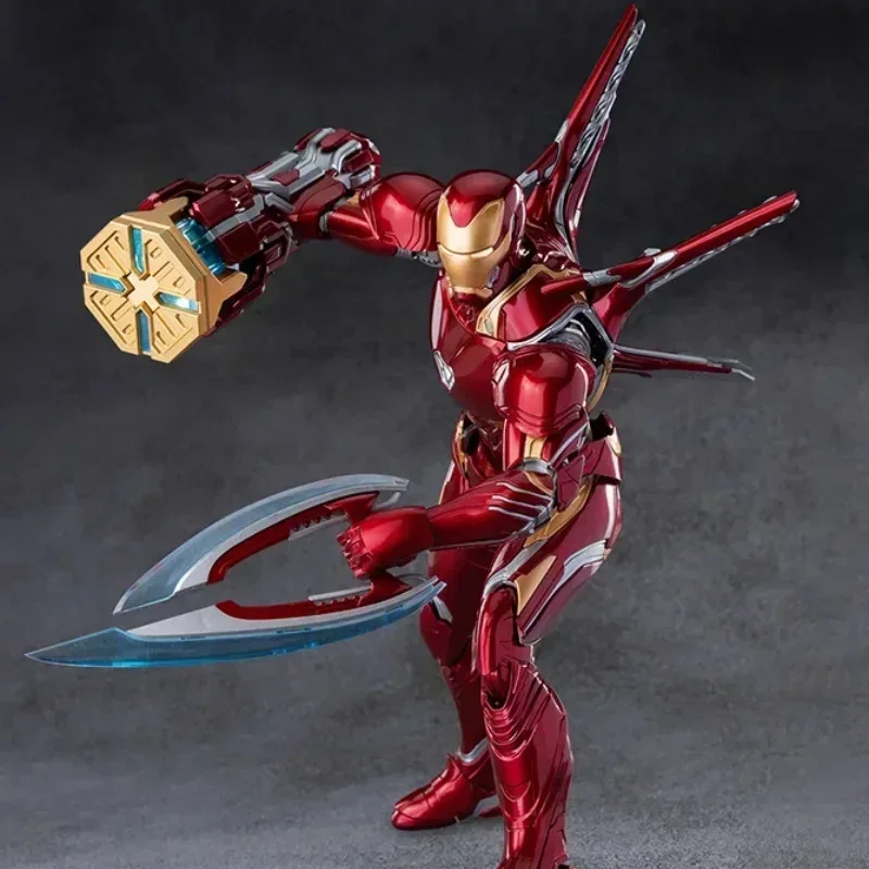 

24cm Marvel Avengers Iron Man Mk3mk85mk50mk49 Assembled Steel Spider Man Handmade Toy Decoration Birthday Gift For Boys