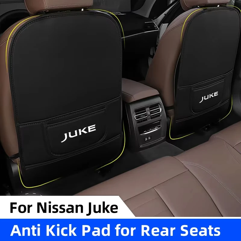 

Car Seat Anti Kick Pad For Nissan Juke F15 F16 2021 Leather Seat Back Storage Anti Scratch Protector Cover Anti-Dirty Pads