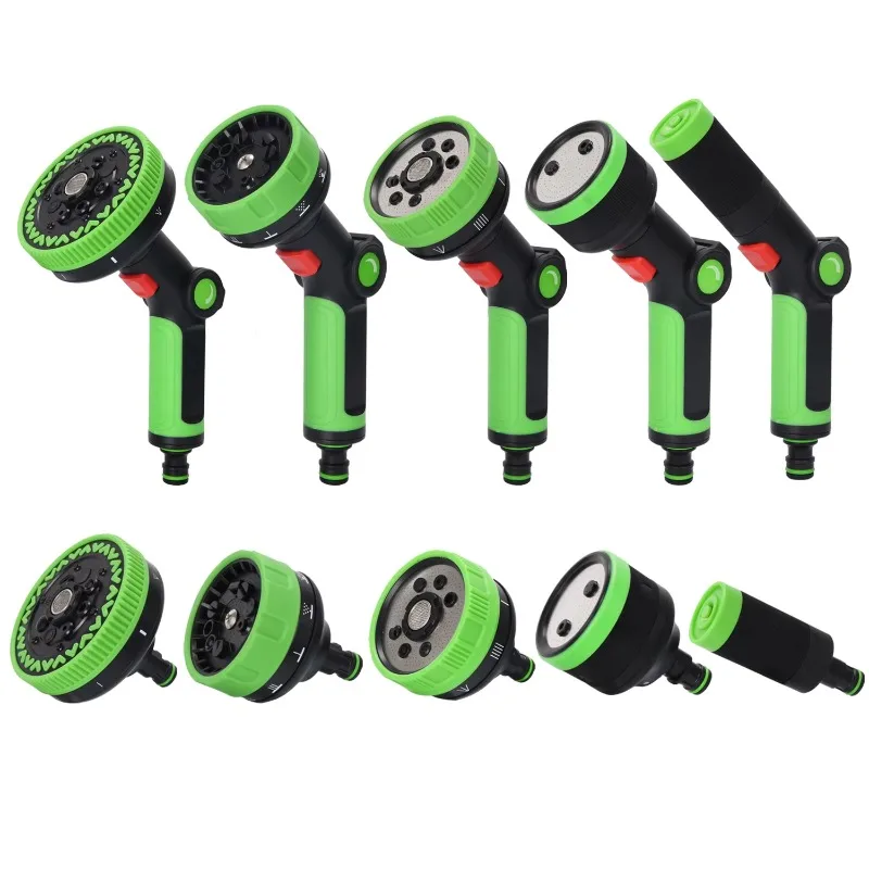 5 in 1 Garden Hose Nozzle Spray Gun High Pressure Multifunctional Garden with Switchable Nozzle