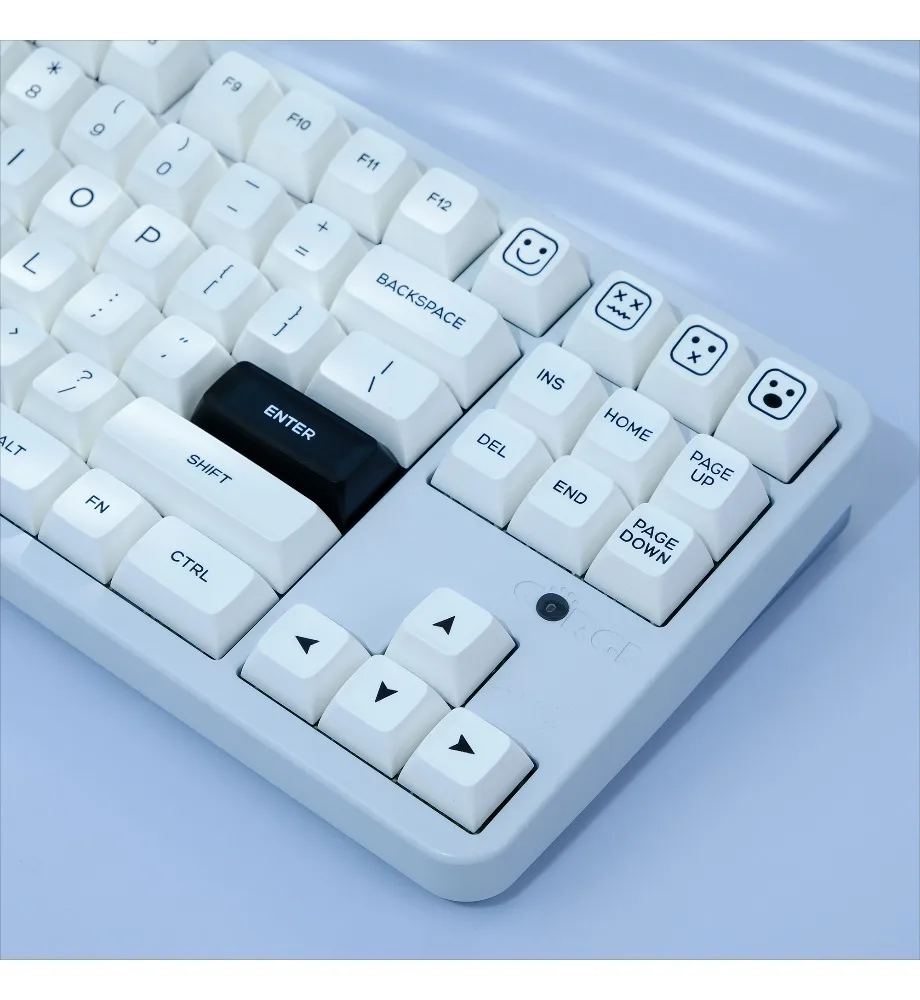 Keycap Personalized keycap Customized magnetic axis PBT two-color injection molding full set QXA height black/white mechanical