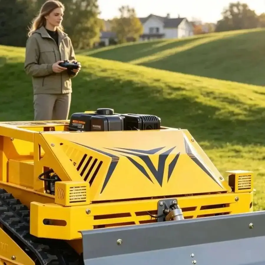 Customized Large Orchard Remote Control Lawn Mower Robot Petrol Flail Lawn Mowers High Power Grass Cutting Lawn Mower