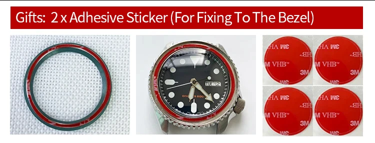 Schräge Keramik-Lünetteneinlage 38x30,6mm MOD SKX007 SKX Divers Passend für 31,5x30,5mm Kristall SUB GMT Taucheruhr-Zubehör Ersatz – Detail 1