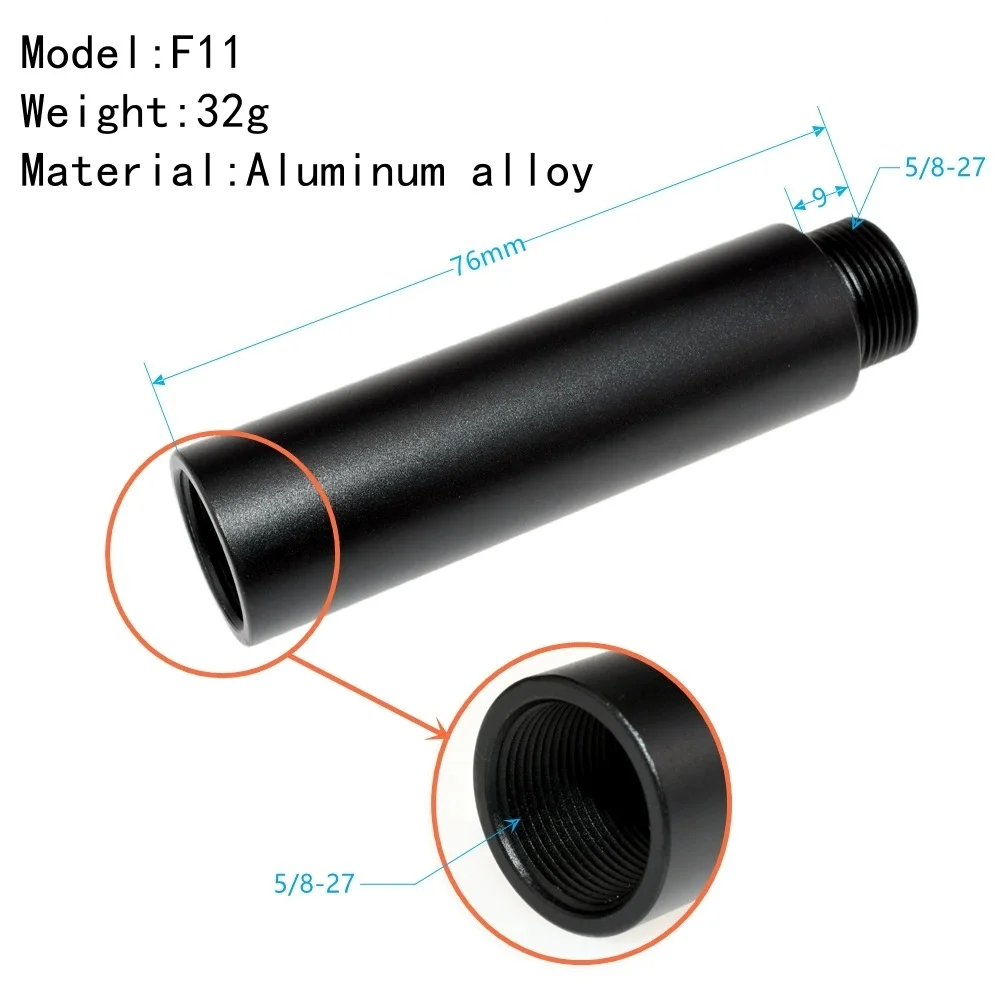 Microphone Stand Extension Tube Mic Stands 5/8 to 5/8 1/4 3/8 Male Female Screw Converter Adapter Mounts Fit Most Microphones