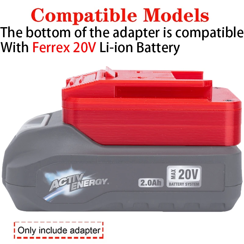 Imagem -02 - Adaptador de Bateria para Ferrex Li-ion Bateria Powered Tool Acessórios 18v 20v X-change Ozito