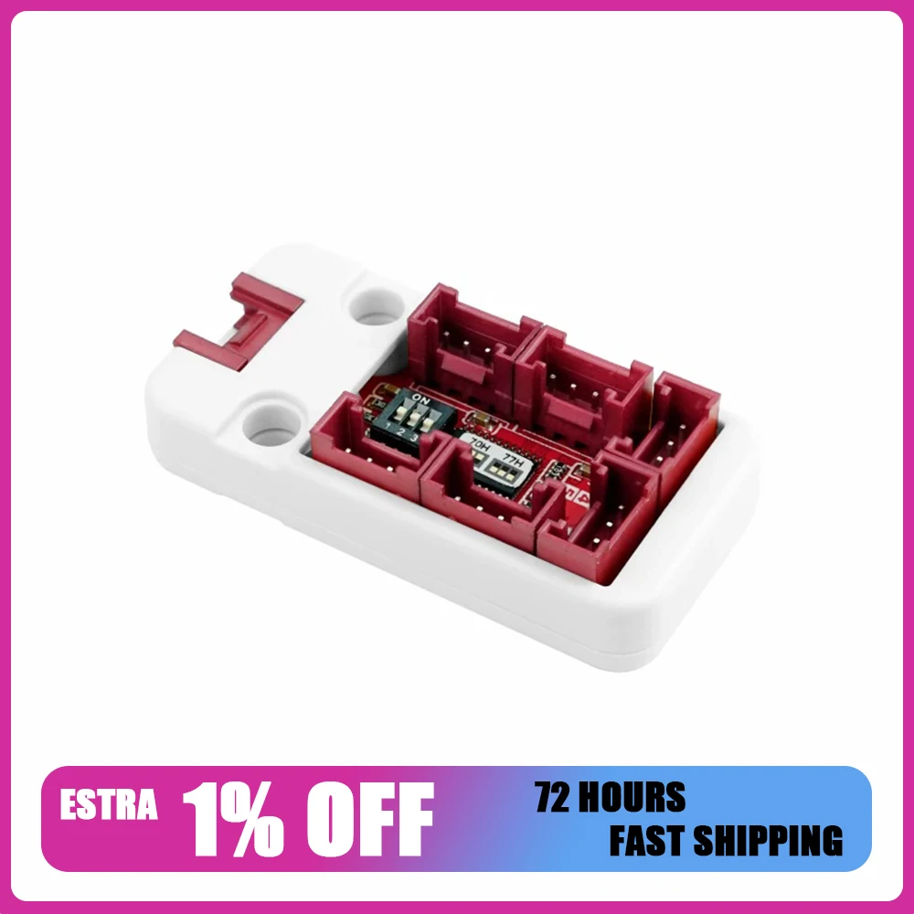 M5Stack PaHub v2.1 I2C Bus One-Divided-Six Expansion Module Support Multi-Cell Cascade Connect More I2C Devices Extension Module