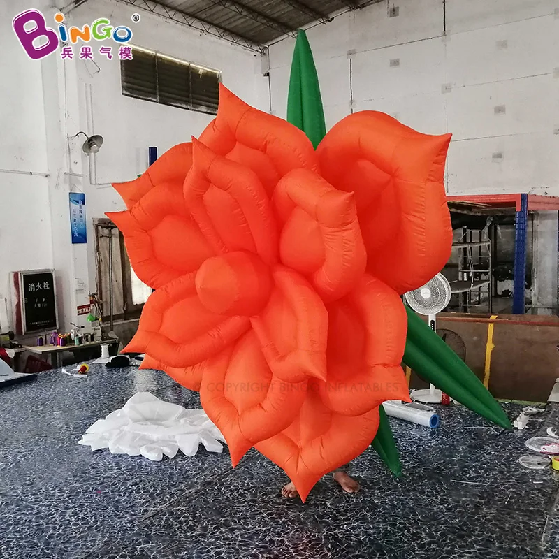 Inflatable Flower Series For Bar Event Wedding Stage Decoration Hanging Air-blown LED Plant Balloon Toys