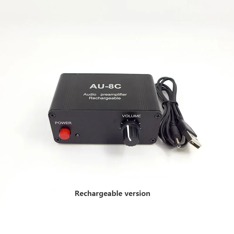 AU-10X NE5532 Stereo Music Audio Signal Pre-amplifier Amp Headphone Amplifier Board Gain 20db RCA 3.5MM Volume Control Tone