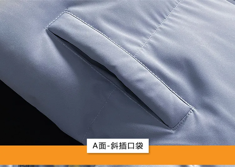 Winter Reversible Hooded Padded Jacket Men Women Thick Casual Streetwear