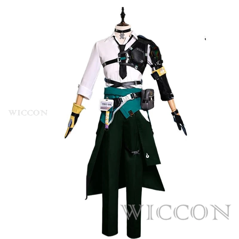 Harumasa disfraz Cosplay peluca Zenless Zone Zero Game uniforme diadema gargantilla accesorios Sección 6 fiesta de Halloween para hombres y mujeres