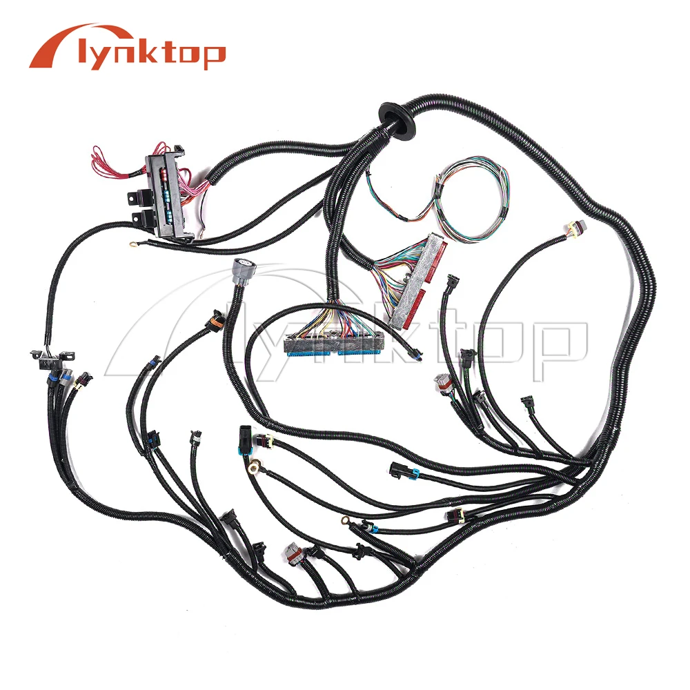 4L60E Complete Engine Standalone Wiring Harness W/EV1 Fuel Injector Connectors  for 1997-2006 DBC LS1 4.8 5.3 6.0