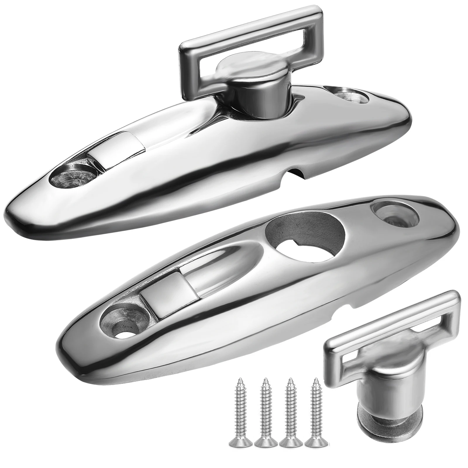 

Boat Bimini Top Swivel Deck Hinge for Straps, 360 Degree Swivel Quick Release Boat Fender Hanger 316 Stainless Steel With screws