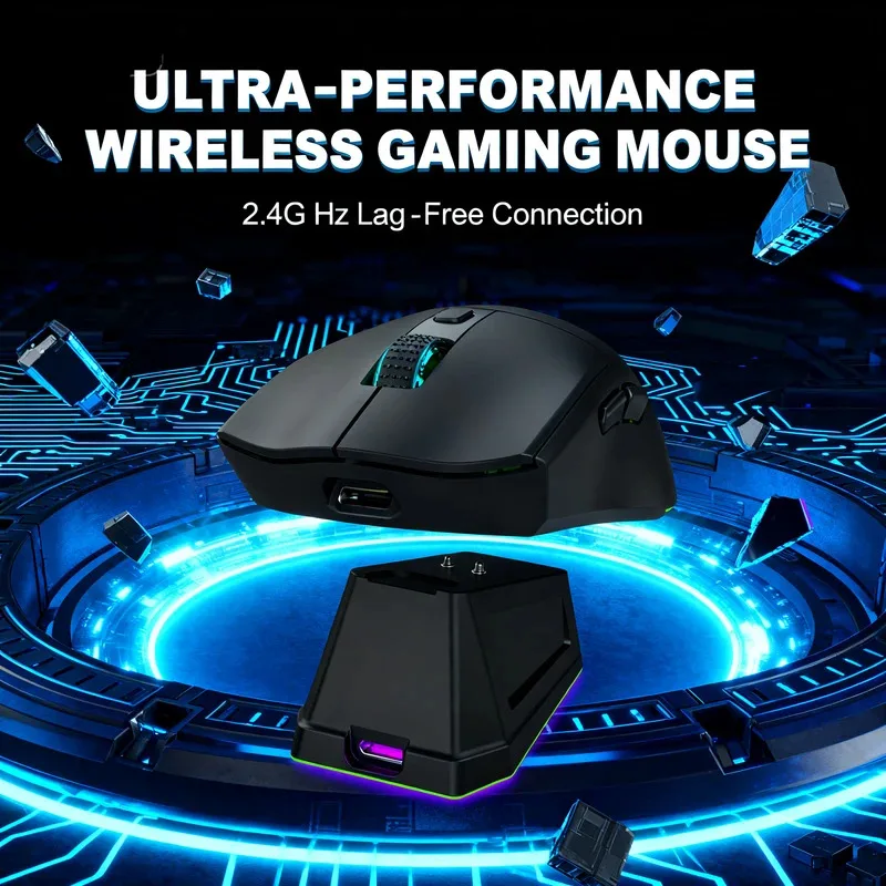 X6 Wireless Bluetooth TWO-Mode Mouse Magnetic charging dockTouch Screen Magnetic Charging Dock Ultra Light Macro Gaming Mouse