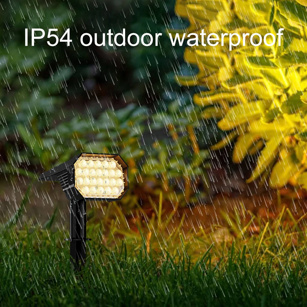 Zonne-Energie Spot Verlichting Buiten 24led Super Felle Tuinverlichting Buiten Waterdicht Op Zonne-Energie Auto Aan/Uit Tuin Landschap Verlichting