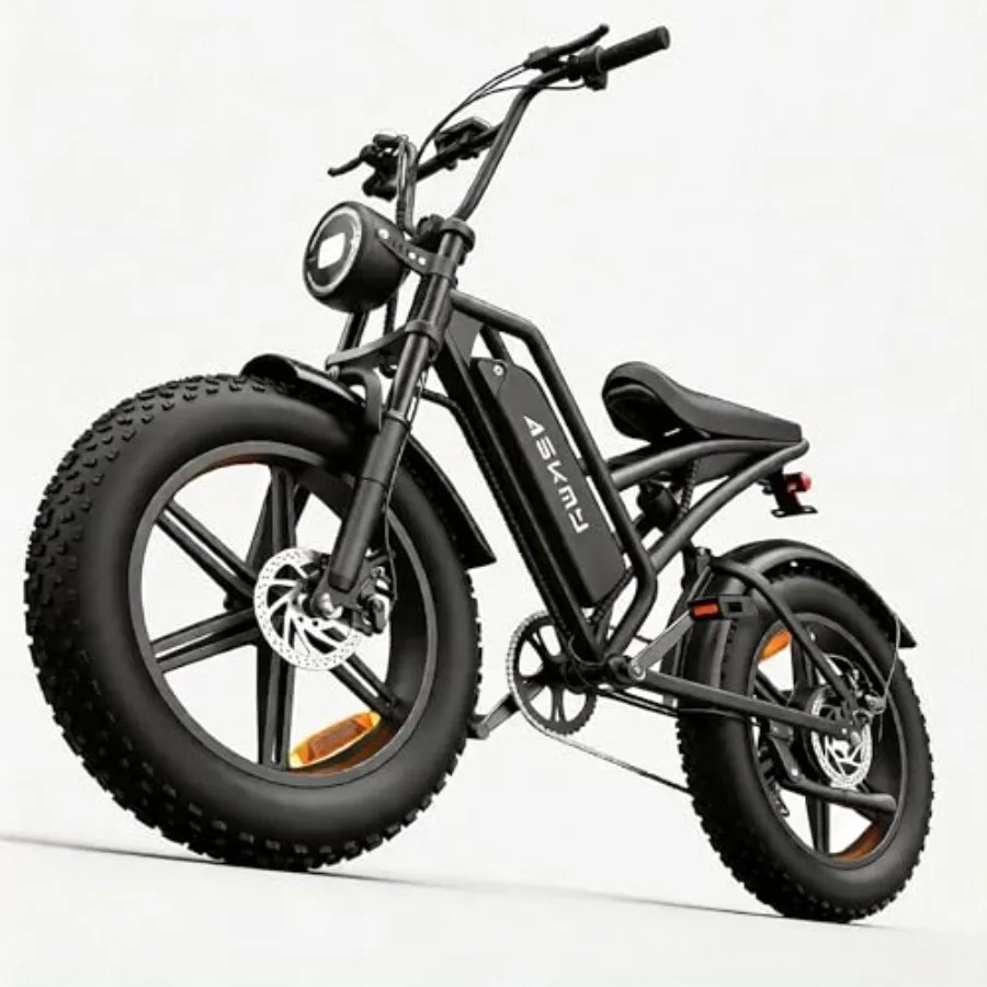 

Fat Tire Electric Bike for Adults: 20 4.0 tires, 750W continuous/ 1000W max motor, 48V 15Ah removable battery, 50-60+ miles ran