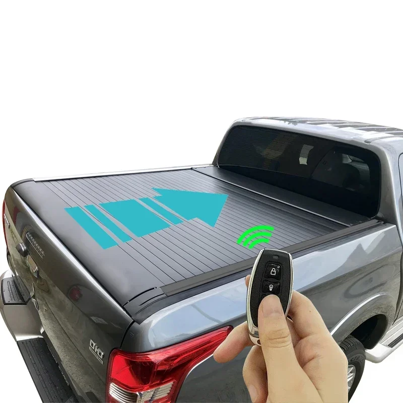 

ApolloTop Quality Pickup Accessories Aluminum Truck Bed Cover Tonneau Cover Electric Roller Lid Shutter For Ranger T6 T7 T8 F150