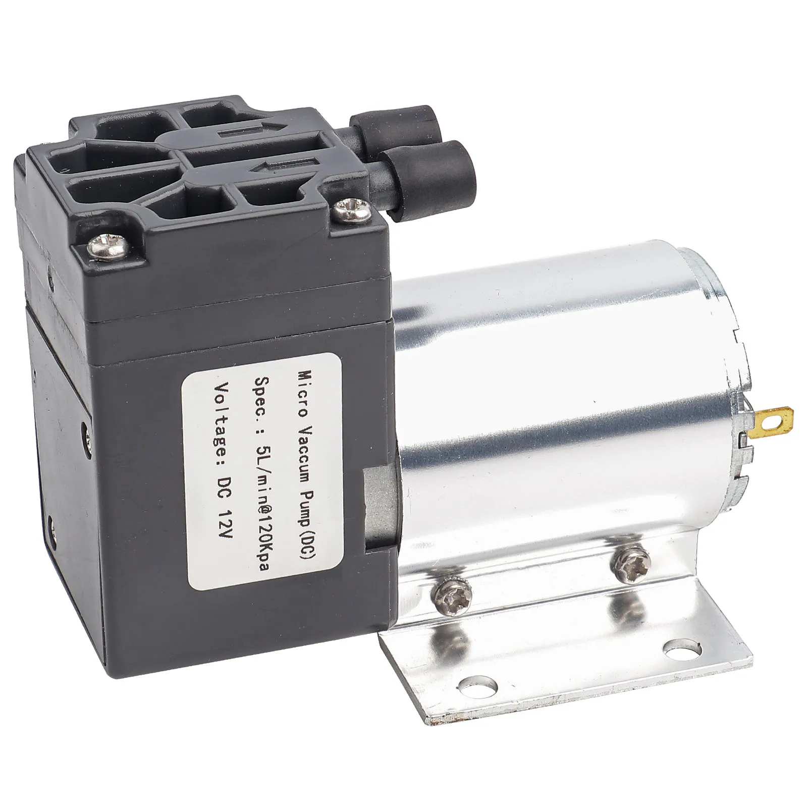Bomba de succión de presión negativa 12V 5L/min 120kpa Mini bomba de vacío bombeo de succión de presión negativa con soporte bomba de vacío