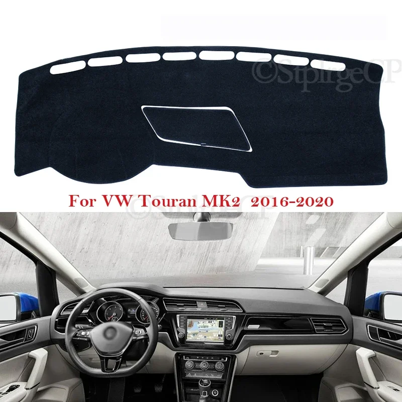 Dashboard Cover Protective Pad for Volkswagen VW Touran MK2 2016 2017 2018 2019 2020 Car Accessories Dash Board Sunshade Anti-UV