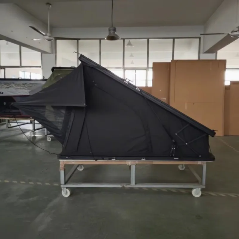 4 Person Double Layer 420D Oxford Fabric Hard Shell Car Rooftop Tent Quick Automatic Opening Outdoor Camping 4X4 Offroad