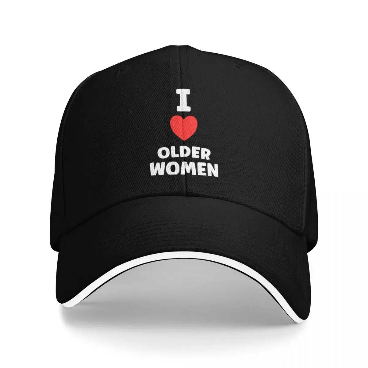 

I Love Older Women Funny Adult Humor Baseball Cap fun hats summer hat Thermal Visor Male Women's