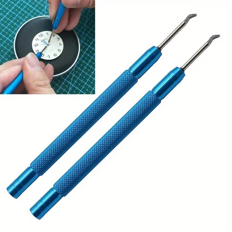 2 Piezas Herramienta Manual para Quitar Manecillas de Reloj, Herramienta de Elevación de Agujas de Reloj, Acero Aleado, Accesorios de Reparación de Relojes para Relojeros