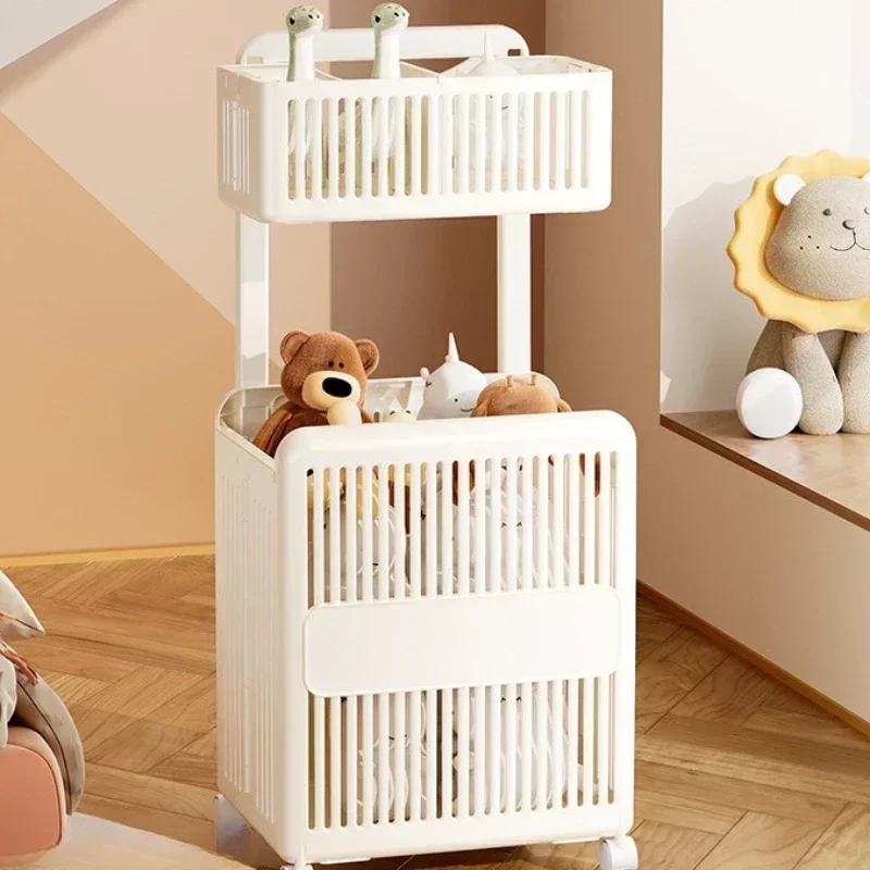 Household Goods Folding Dirty Clothes Basket, Home Floor Multifunctional Large Capacity Bathroom Laundry Basket, Storage Rack