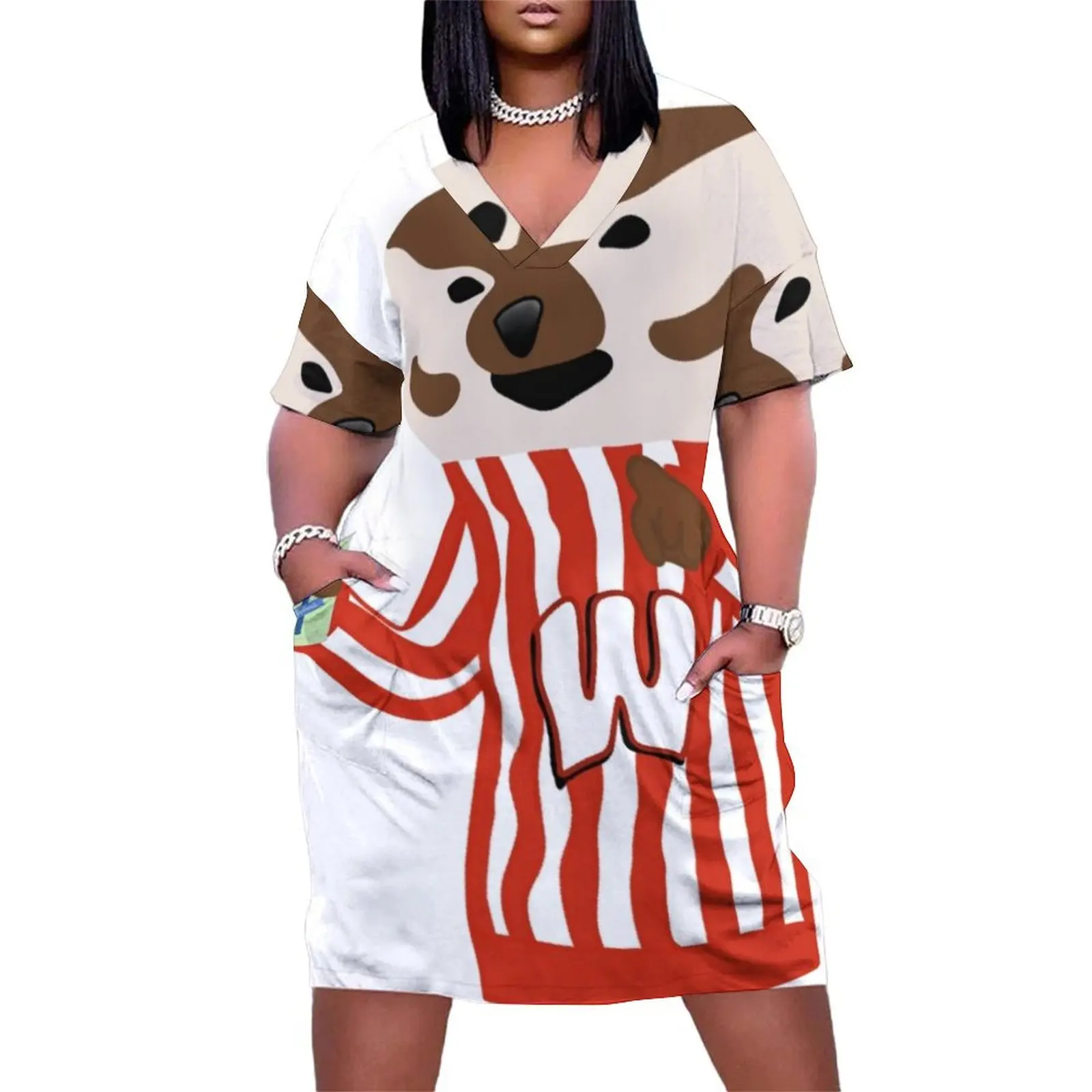 

Bucky Badger & Culvers Loose Pocket Dress Long dresses womans clothing
