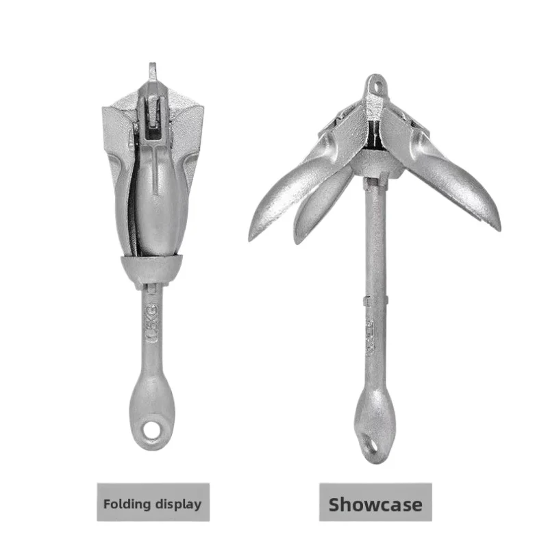 

Stainless Steel Folding Grapnel Anchor for Kayak Canoe Boat Raft Portable Marine Fishing Anchor with Buoy Ball Boat Accessories