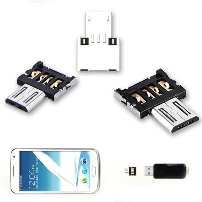 2PCS OTG Micro USB Type C Adapter USB-C Male to USB 2.0 Female Data Transfer Connector for Macbook Samsung Xiaomi Huawei Phone