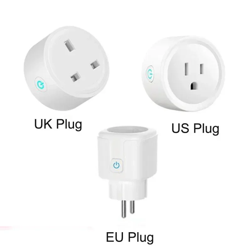 Smart Life Plug WiFi Socket 16A Power Monitor Timing Function Tuya SmartLife APP Remote Control Works for Alexa Google Assistant