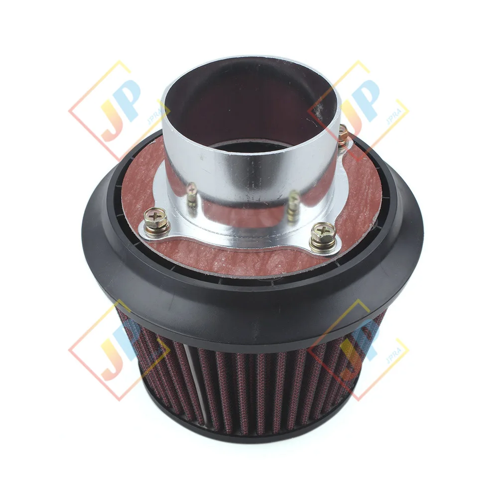 76MM 3 Inch High Flow Air Intake Filter Car Air Filter Sports Power Mesh Cone Universal Detachable with aluminum ring