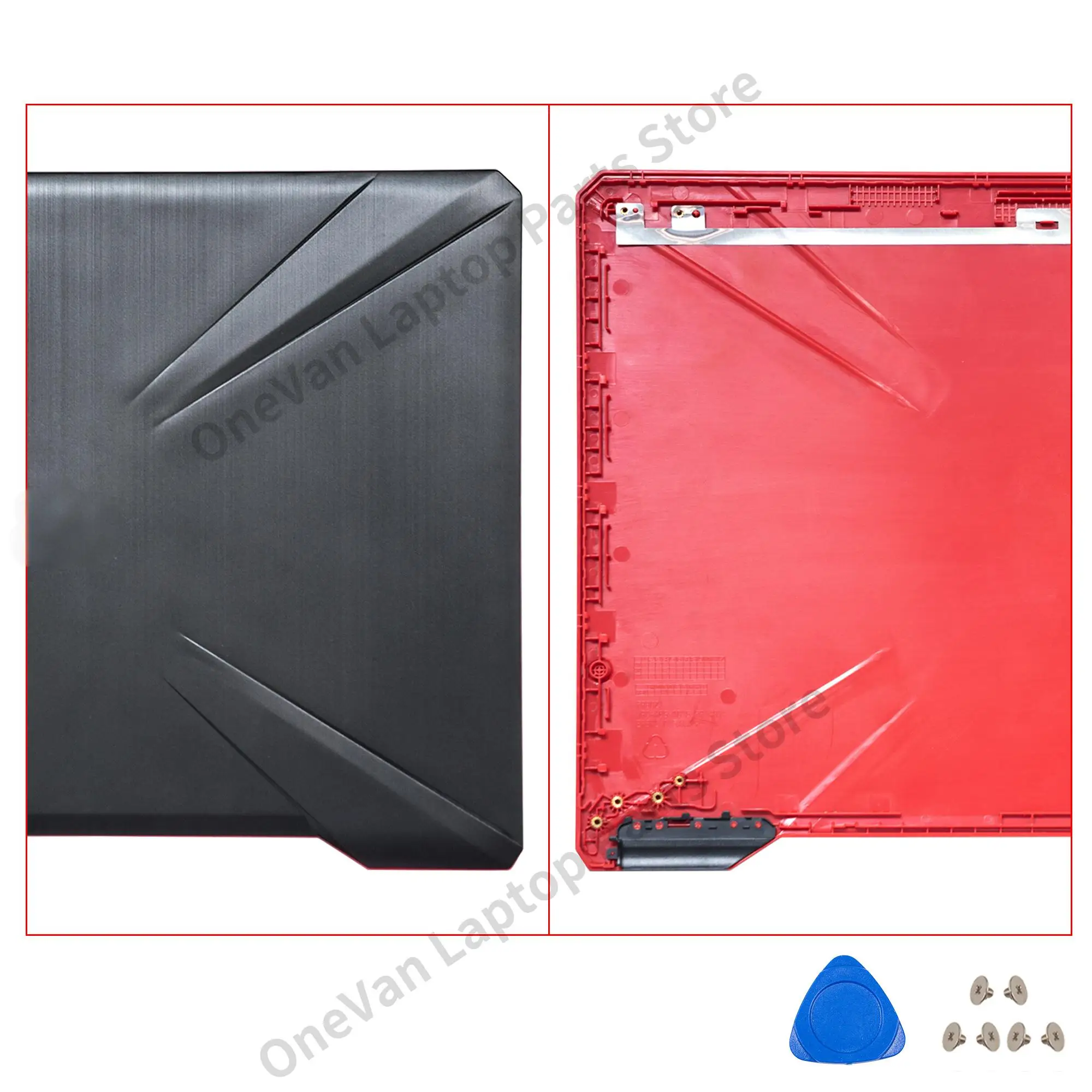 حافظة جديدة لـ FX504 FX504G FX504GD FX504GM FX80 FX80G FX80GD FZ80 غطاء الكمبيوتر المحمول LCD الغطاء الخلفي أجزاء مفصلات الحافة الأمامية