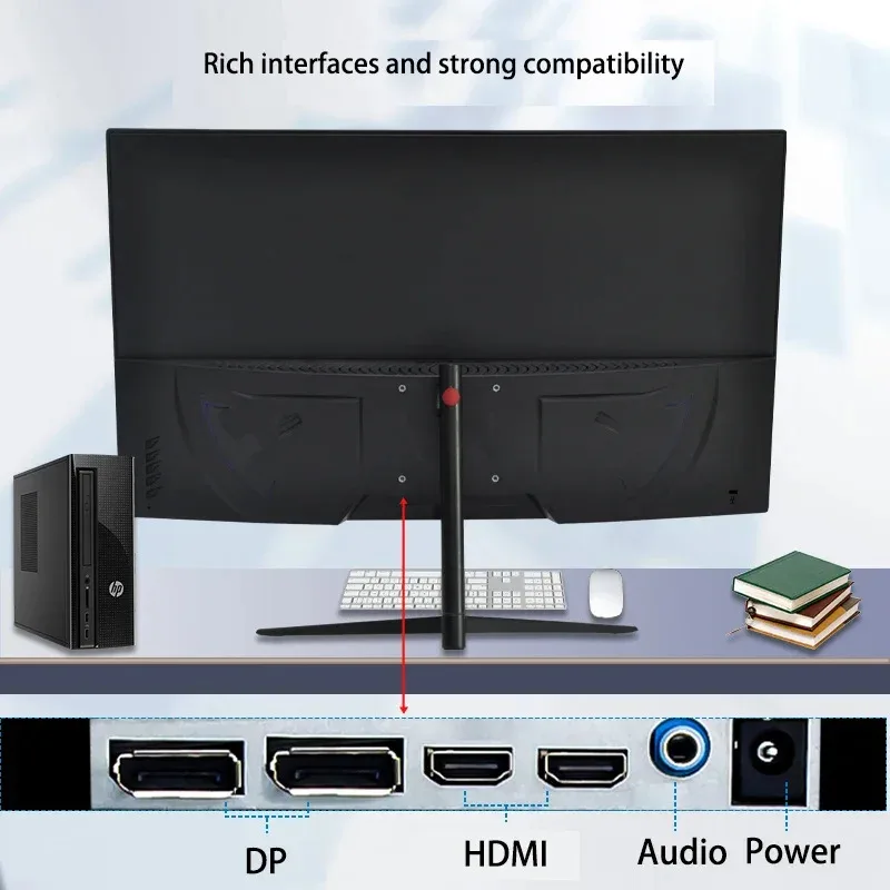 Monitor da gioco da 27 pollici 240 Hz 1920 * 1080 Schermo LED 144 Hz Curva per computer Monitor per PC da gioco 32 pollici 4K