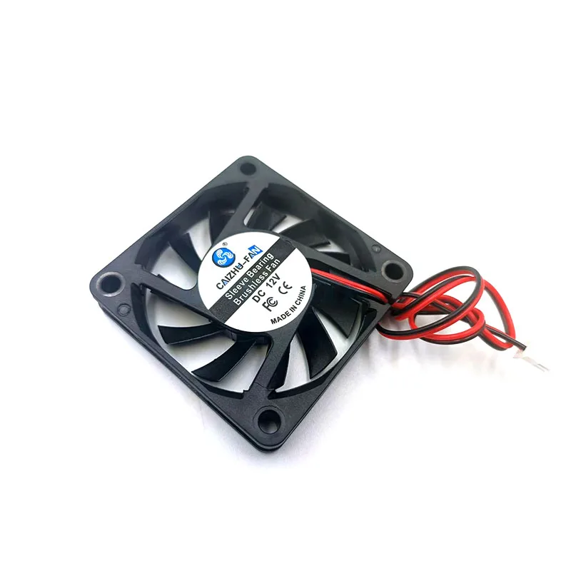 Kipas Pendingin DC Tanpa Sikat 6010 5V/12V/24V 60X60X10Mm Casing CPU PC Komputer Bantalan Lengan Kipas Pendingin 6Cm
