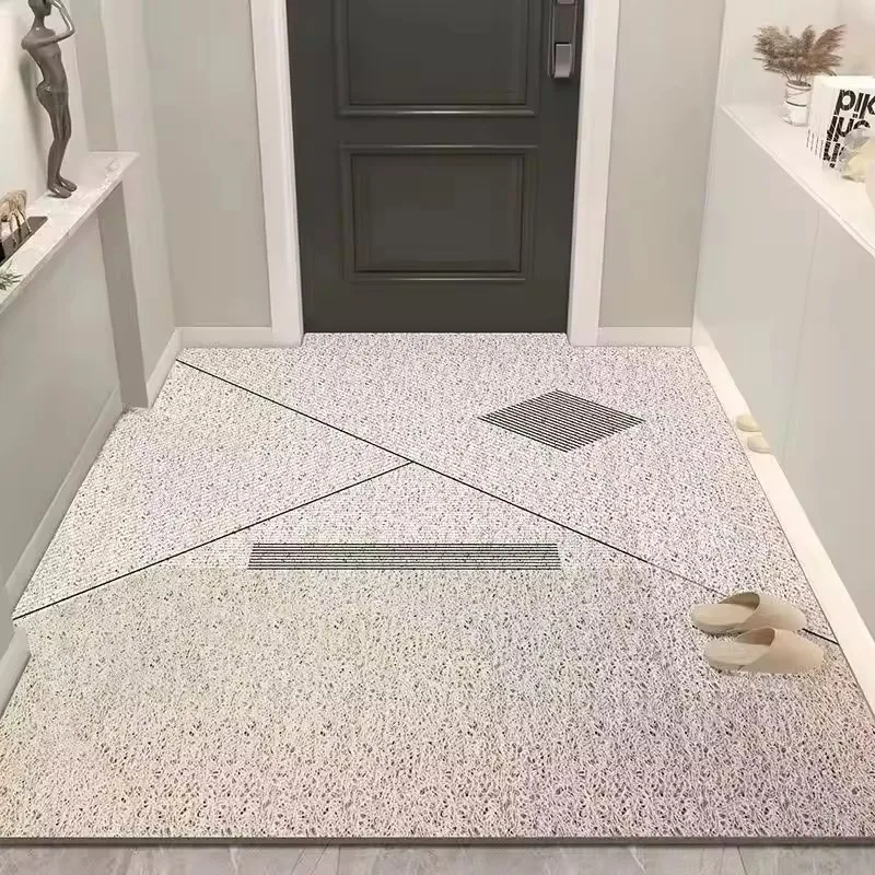 Silk Circle Entrance Door Mat Dirt Resistant and Dirt Resistant Foot Mat Cloud Shaped Door Mat Cutting At The Entrance