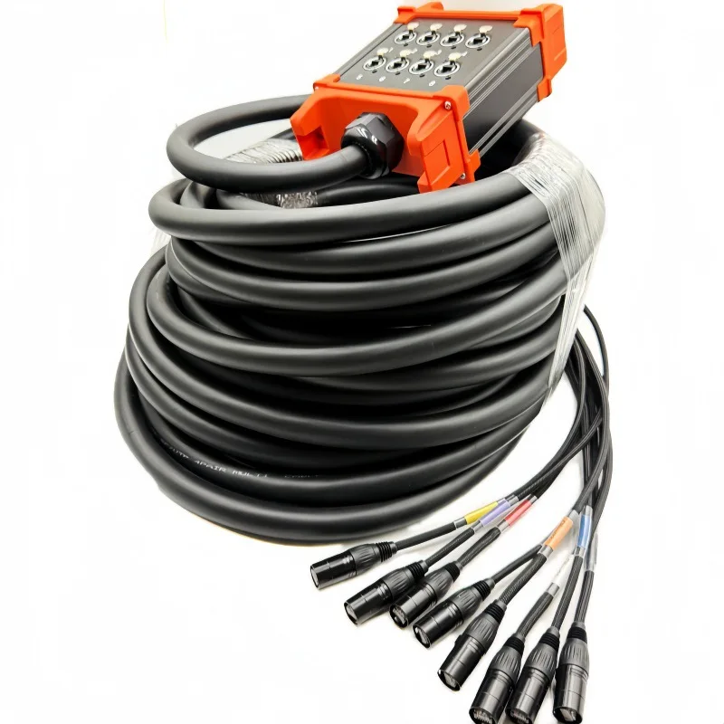 CAT6 Super Category 6 Network Cable Finished Signal Cable Multi-channel Cable Cart 8-channel Network Stage Cart