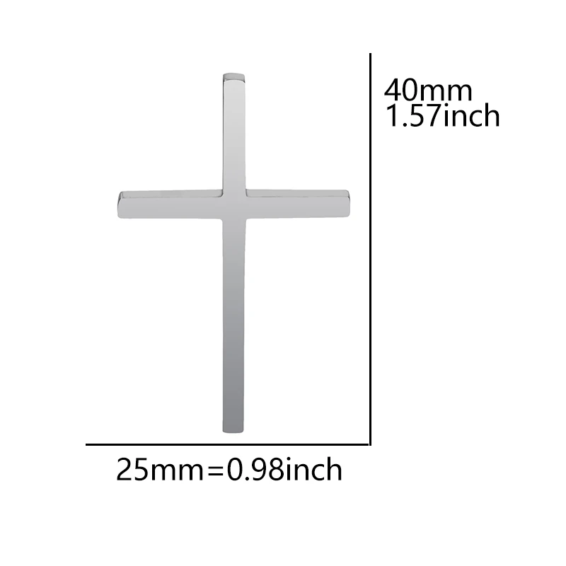 Personality Crosses Necklace Men 45-60cm Chain On The Neck Stainless Steel Necklaces For Men Women Accessories Fashion Jewelry