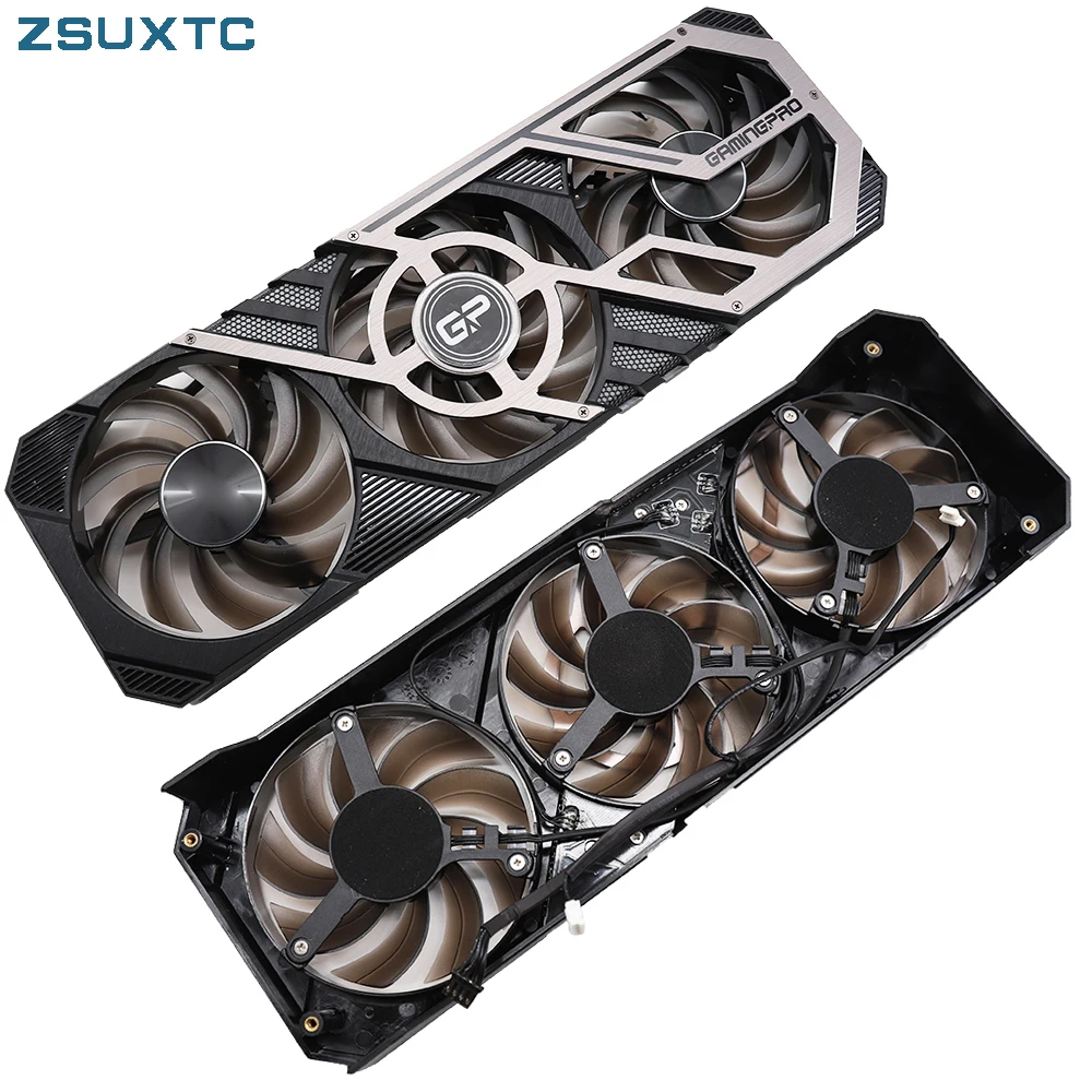 Neuer RTX3080 RTX3090 Grafikkarten-Lüfter mit Kunststoffgehäuse für Palit RTX 3080 Ti 3090 Gamingpro GPU-Kühlerlüfter