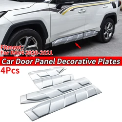 For Toyota Rav4 2019 2020 2021 2022 Car Door Panel Decorative Plates Protector Modification Kit Appearance Upgrade Special ABS