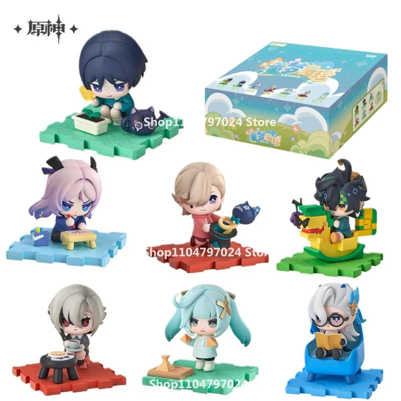 

Original Genshin Impact Childlike Innovation Series Blind Box Q Version Arlechino Wanderer Faruzan Mini Figure Collection Gift
