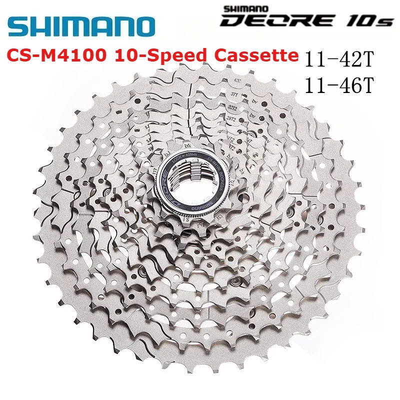 

SHIMANO DEORE M4100 10-Speed Mountain Bike Cassettes CS-M4100 11-42/46T Cassettes