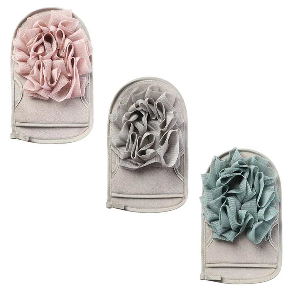 

3Pcs Body Scrubbing Gloves Exfoliating Bath Mitt Set Reusable Shower Glove for Smooth Skin Suitable for Arms Legs Chest Back