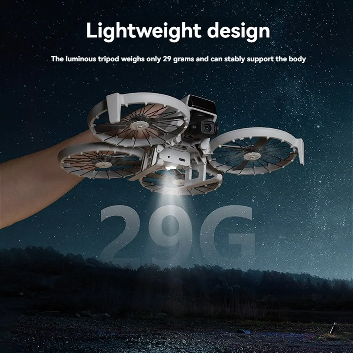 

M85K for Flip LED Landing Gear Foldable Landing Gear Night Navigation with Flash LED Lights for FLIP Accessories
