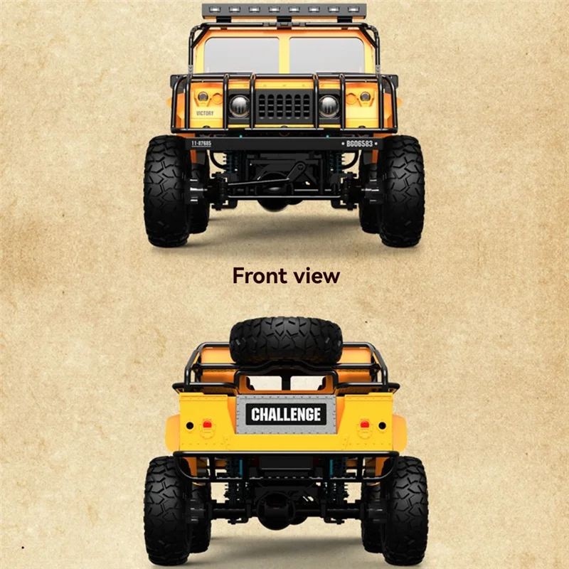 Full Scale High-Speed Four-Wheel Drive RC Car 1/12 Off-Road Climbing Simulation Outdoor For Boys Gift Car Car Yellow