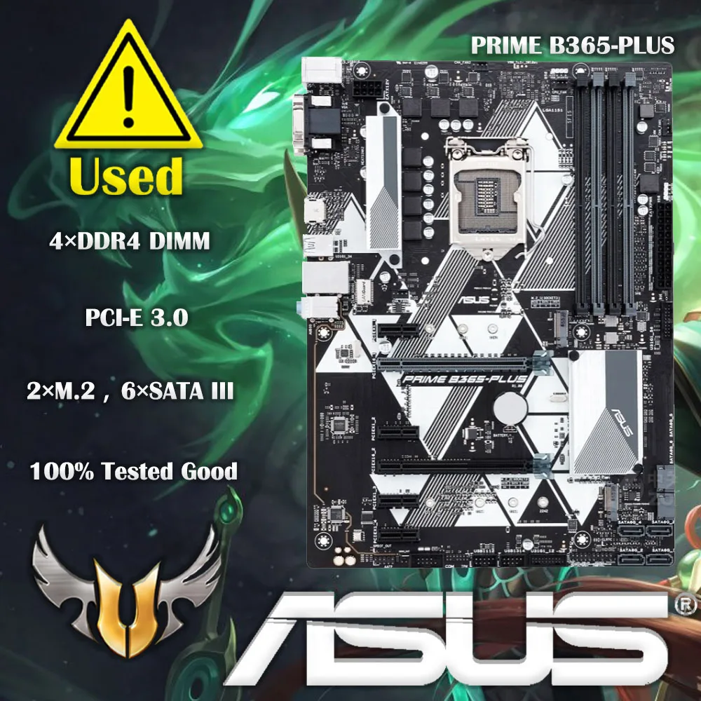 중고 ASUS PRIME B365-PLUS 마더보드 소켓, LGA 1151 DDR4 B365 데스크탑 마더보드 