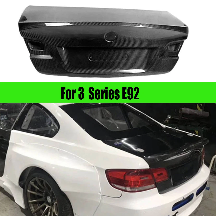 For BMW 3 Series E92 Carbon fiber trunk lid encloses the upper lid behind the tailgate Car Trunk lid Automotive parts