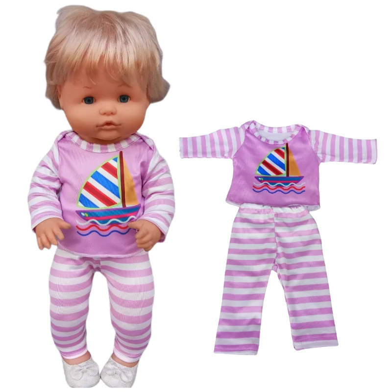 40cm Baby Doll Clothes Pants Set 16 Inch Nenuco Ropa Y Su Hermanita Sleeve Shirt Trousers Toys Wears