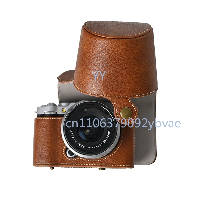 

For Fujifilm X-M5 Synthetic Leather Camera Base Body Cover Kit Case Protector 15-45Mm F/3.5-5.6 Can Be Disassembled