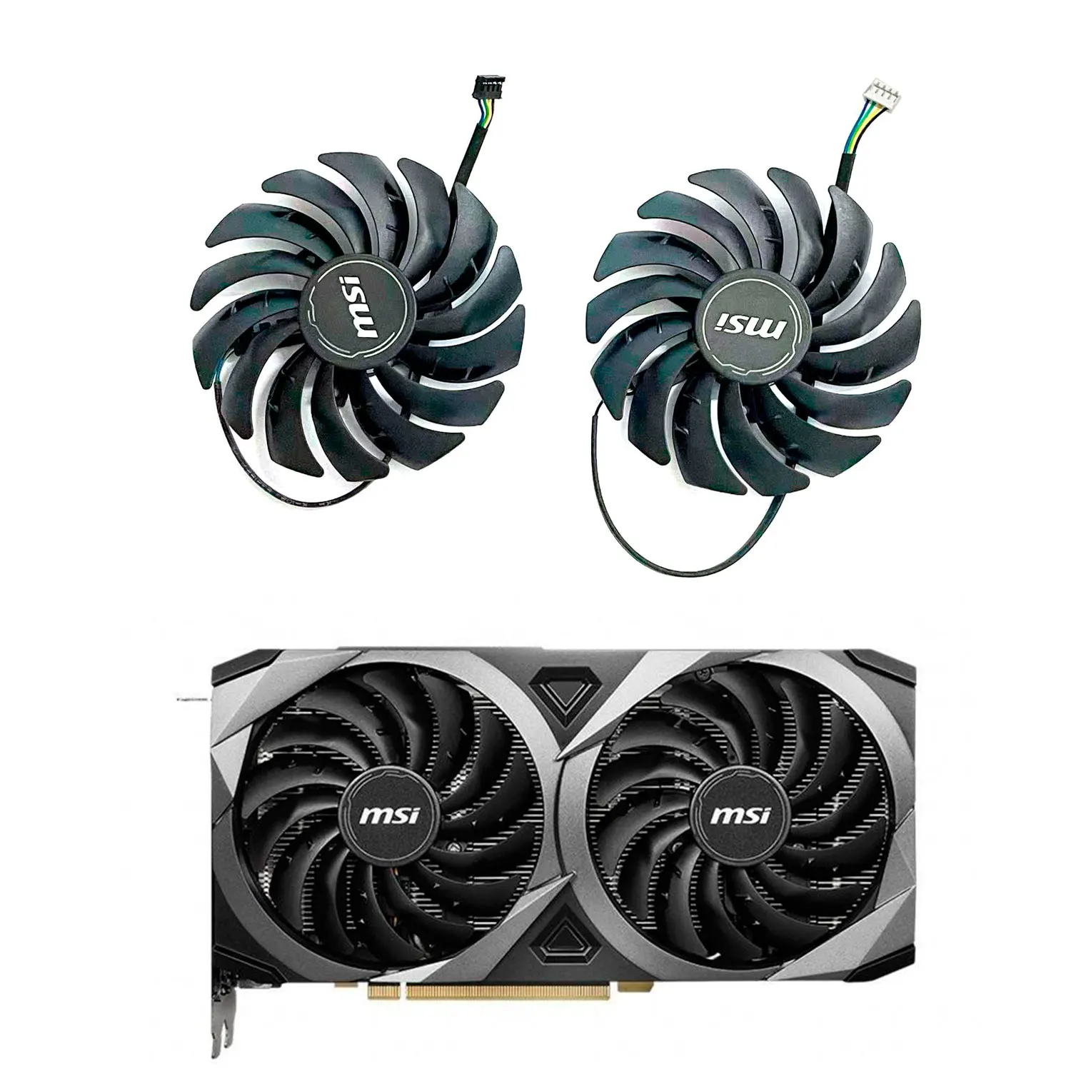 Nowy wentylator 95 mm PLD10010S12HH Rtx 3070 Ventus 2X Gpu, dla Msi Rtx 3060 3060TI 3070 Ventus 、 rx 6600 6700 Xt Videokaart Koelvent